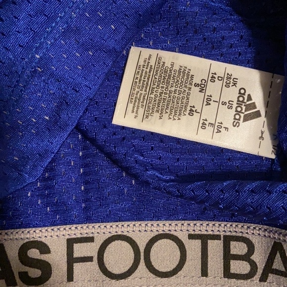 Adidas Youth Royal Football Practice Jersey Size Small NWT - Picture 3 of 11